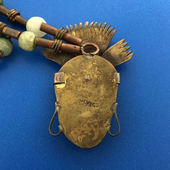 Casa Maya Mexico Brass Copper Jade South American… - image 6