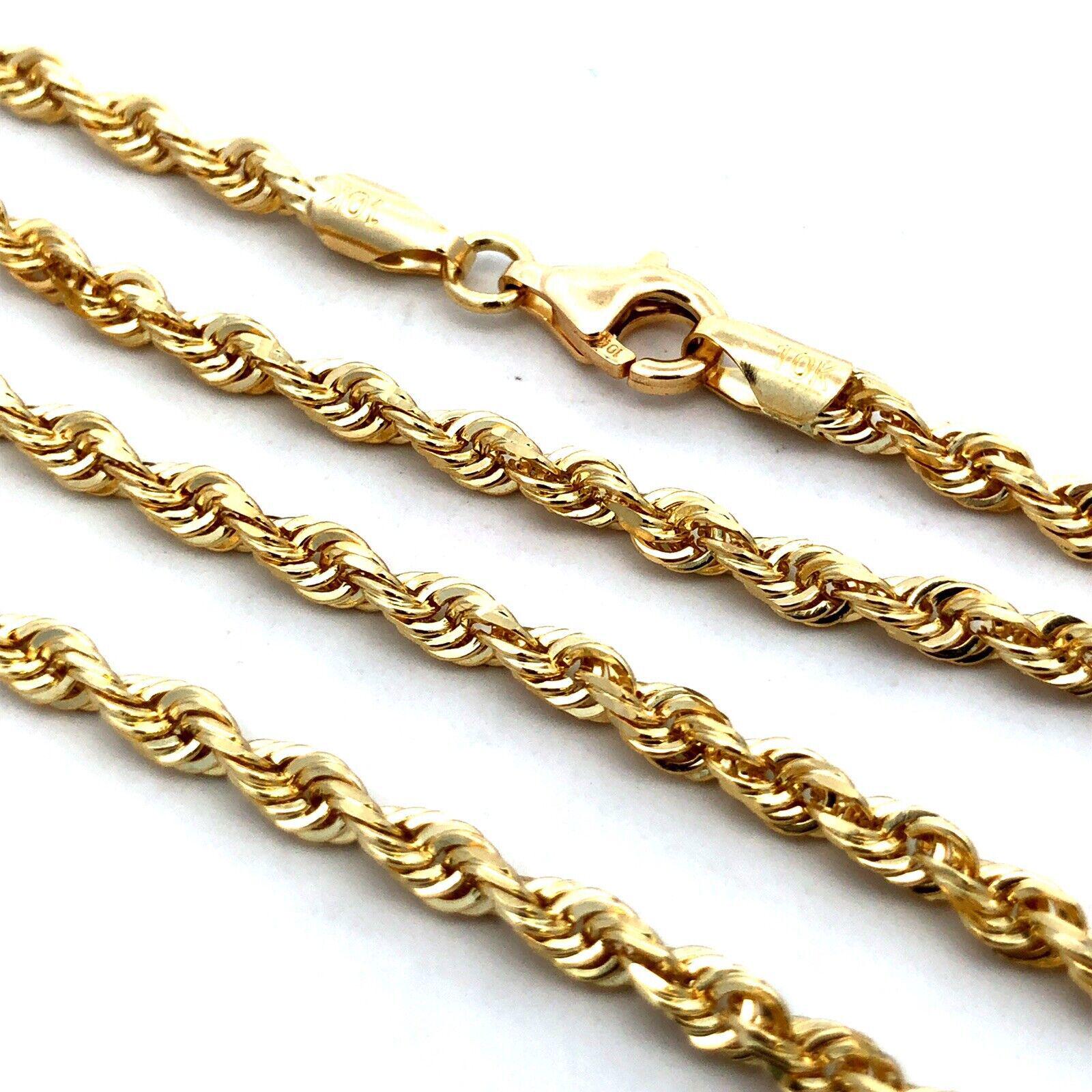 10Kゴールド ロープチェーンネックレス k10 ネックレス チェーン ゴールド ロープ ロープチェーン 40cm