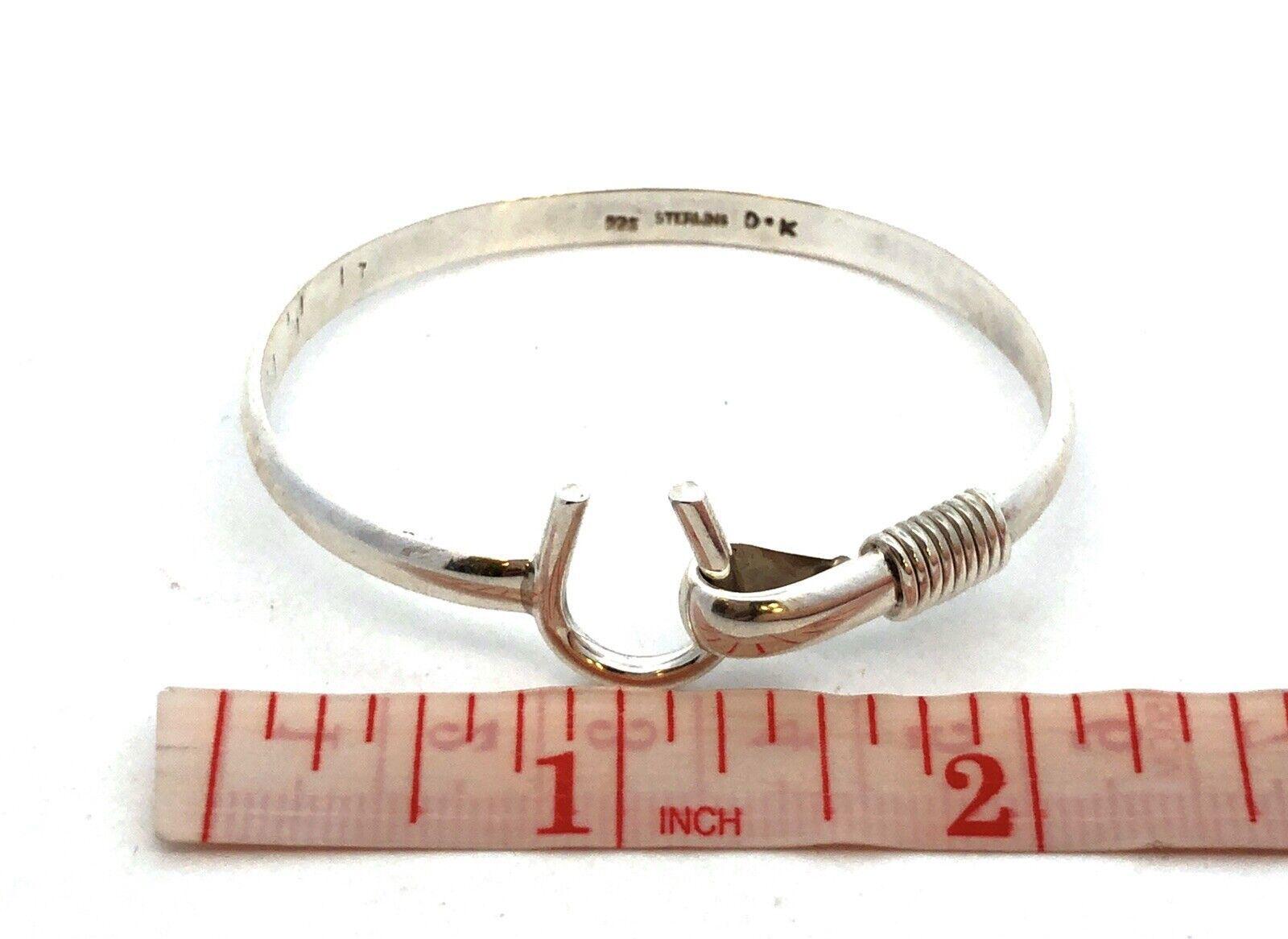 Native American DK 925 Sterling Silver Horseshoe Lasso