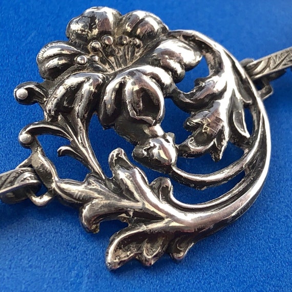 Vintage Art Deco Sterling Silver 925 7.5" Womens … - image 7