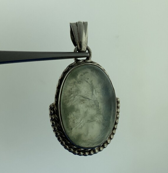 Stunning Sterling Silver 925 Cabochon Oval Light … - image 2