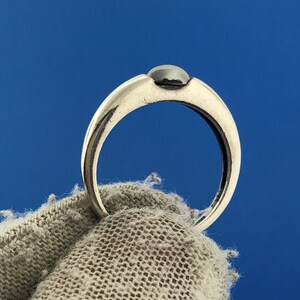 Vintage AVON Sterling Silver 925 Black Pearl Stackable Band Ring - Etsy