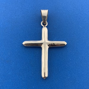 Stunning Mexican Sterling Silver 925 Religious Christian Cross Dangle Pendant