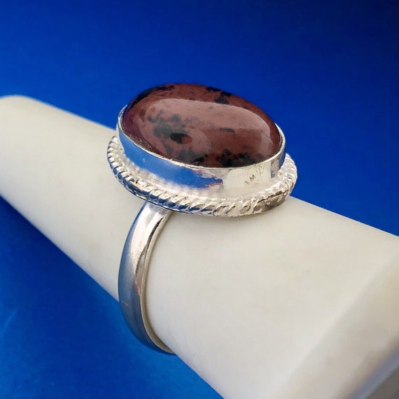 Fabulous Sterling Silver Oval Red Jasper Rejuvena… - image 3