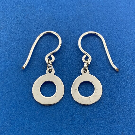 925 Sterling Silver Highly Polished Donut Hole Petite Hoop