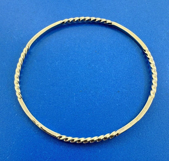 Vintage 925 Sterling Silver Twisted Bangle Bracelet - Etsy Vintage 925 Sterling Silver Twisted Bangle Bracelet - Etsy