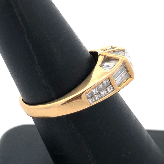 Designer 18K Yellow Gold Multi-Cut Diamond Modern… - image 8