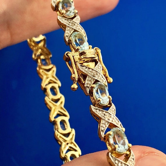 Dbj 925 diamond tennis bracelet discount