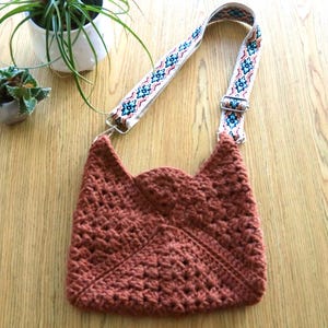 Crochet Granny Square Bag Pattern, Granny Square Purse Pattern, Easy Crochet Bag Pattern, Crochet Handbag Pattern, Boho Crochet Bag Pattern