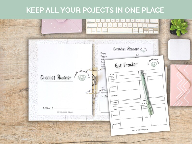 Crochet Planner Printable, Digital Crochet Planner, Crochet Planner ...