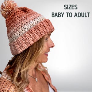 Easy Crochet Hat Pattern for Beginners, Easy Crochet Beanie Pattern, Patchwork Crochet Beanie Pattern