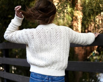 Chunky Cardigan Crochet Pattern, Crochet Cardigan Pattern Women, Easy Crochet Cardigan Pattern