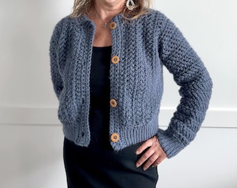 Crochet Cardigan Pattern for Women, Chunky Cardigan Crochet Pattern, Easy Crochet Cardigan Pattern