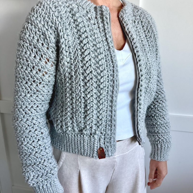 Women Zipper Cardigan - Etsy