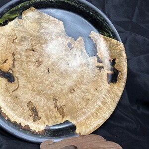 Maple Burl Epoxy Platter