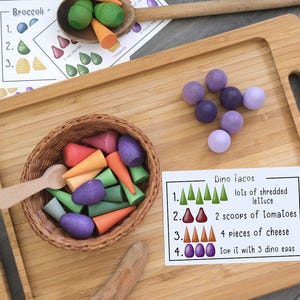Parte 2! Schede di ricette con parti sciolte - da utilizzare con pezzi di mandala - Gioco aperto stampabile