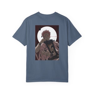 Anime Yuji itadori garment dyed T-shirt