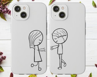 Linda funda para teléfono a juego, funda para teléfono a juego, Iphone 7-8-x-xs-xr-11-12-13-14; plus-pro-pro máximo Samsung s10-s21-s22-s23; ultra plus