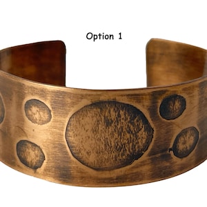 Copper Cuff Bracelets: 3 Pattern Options