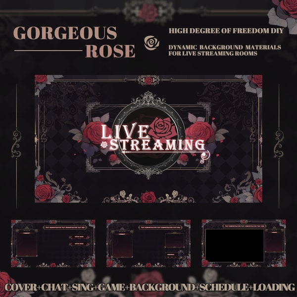 Rose Live Piercing Hintergründe - DIY Senderaum (PNG)