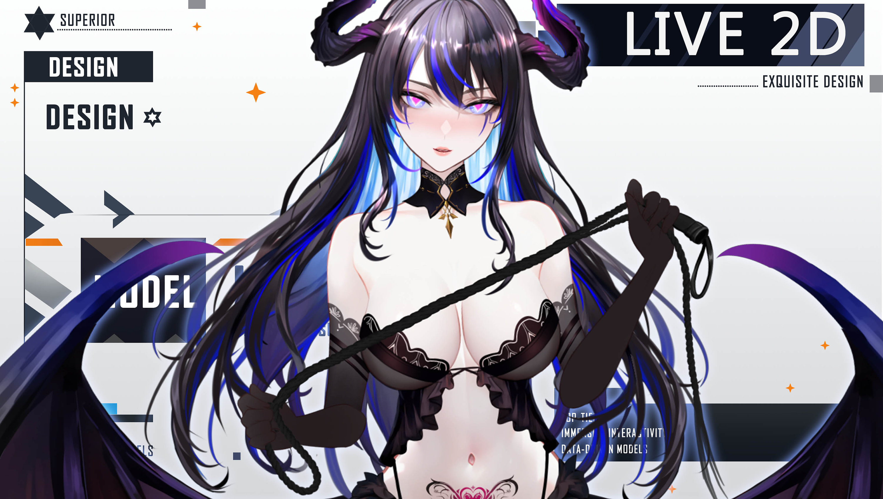 Live2d Secret Kiss Celeste- Vtuber Model FULLY RIGGED - Ready to use!