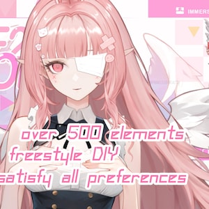 100以上の組み合わせでDIYできるスーパーライブ2DモデルHappy1、モデルアップグレード！