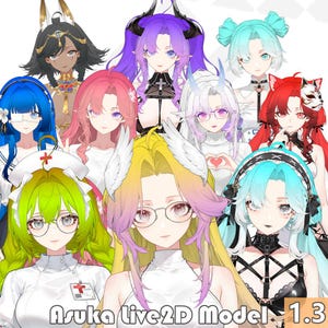 Xiyin Asuka : marchand de volume personnalisé super mobile de niveau million, modèle Live2D (1.3)
