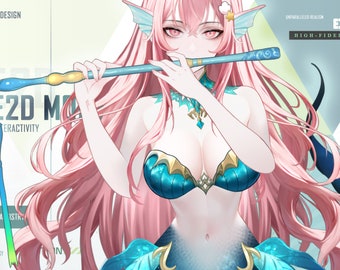Live2d model: Dream Kiss Orion- Vtuber Model FULLY RIGGED - Ready to use!