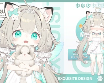 Live2d model: Candy elfin - Vtuber Model FULLY RIGGED - Ready to use!