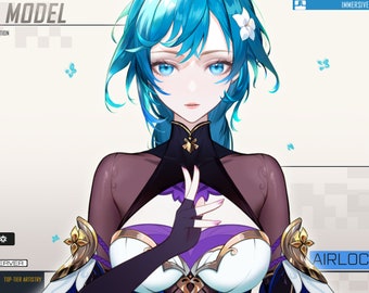 Live2dmodel: Biyun Yuting Laine - Vtuber-model VOLLEDIG opgetuigd - Klaar voor gebruik!