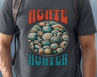 Agate Hunter T-Shirt | Retro Rockhound Geology Tee