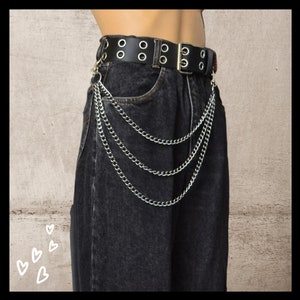 Gothic Punk Wallet Chain Pants Chains Multi Layer Emo Wear Belt Hipster Keyring Hip Hop Jewelry Jewlery For Women Altgirl Style Grunge