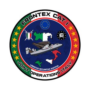FRONTEX Border Police Patch Border Police Badge FRONTEX Coastguard European Police Patch Italy Patch Italy Badge Italian Patch Italian Badge