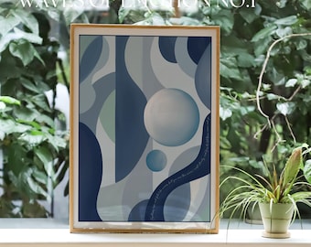 Waves of Healing Art Print - Mental Health Therapy Office Decor