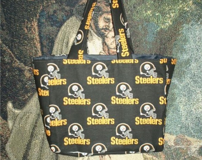 HANDMADE Pittsburgh Steelers Tote Bag Purse Pocket Etsy