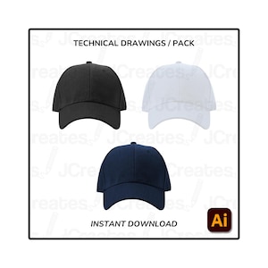 Baseball Cap Mockup Pack Template - PNG Cap Template | Instant Download | High-Quality Digital File | Digital Download for Designer