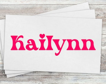 Custom Name Decal Stickers, Tumbler Decals, Wedding Labels, Pantry Labels, Personalized Decals, Organization Labels, Glass Label, Car Decals