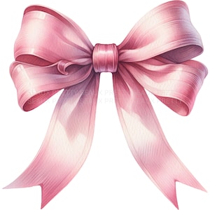 Ribbon Coquette Bow PNG, Watercolor Bow PNG, Bow Png, Coquette Bow png, Pink Bow Png, Western Bow, Bow Clipart, Digital Download