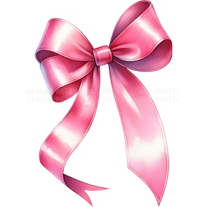 Ribbon Coquette Bow PNG, Watercolor Bow PNG, Bow Png, Coquette Bow png, Pink Bow Png, Western Bow, Bow Clipart, Digital Download