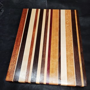 Multi-Stripe Cutting Board, Serving Board, Charcuterie Board, 1&quot;