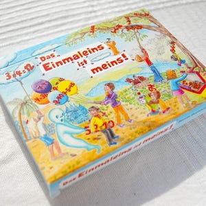 Multiplication table learning card game for memorizing the small 1x1