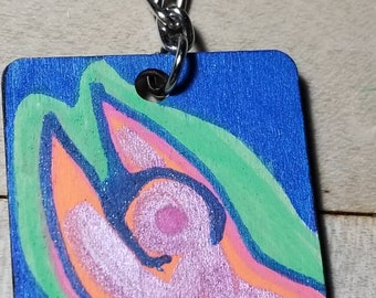 Fly original handpainted keychain