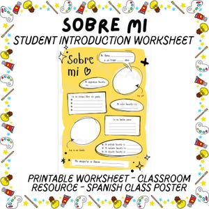 Hojas de trabajo imprimibles para español KS2 KS3, tarjetas de vocabulario digitales, folleto de presentación para estudiantes, aula de español para profesores, escritura a mano