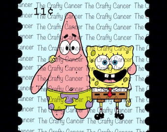 spongebob stamps clipart PNG Files