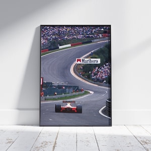 Ayrton Senna Poster, McLaren Poster, F1, Formula One Poster, Vintage Poster, Motorsport Poster