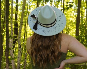 Custom Hand Burned Western Hats