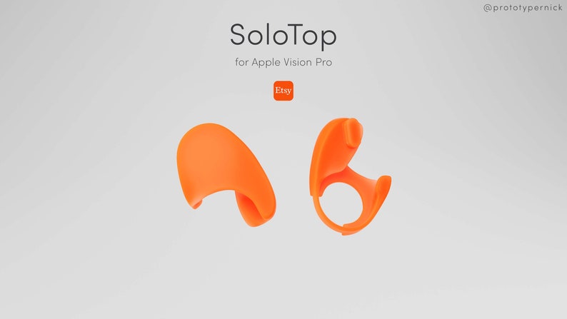 SoloTop for Apple Vision Pro Modern Solo Knit Top-Strap Adapters Print & Ship image 9