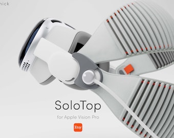 SoloTop für Apple Vision Pro | Moderne Solo Knit Top-Strap Adapter (Ausdrucken & versenden)