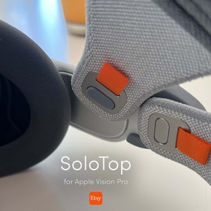 SoloTop for Apple Vision Pro Modern Solo Knit Top-Strap Adapters Print & Ship image 6