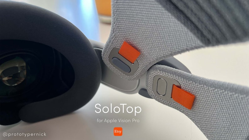 SoloTop for Apple Vision Pro Modern Solo Knit Top-Strap Adapters Print & Ship image 6